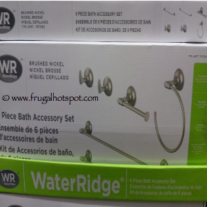 WaterRidge 6 Piece Bathroom Accessory Kit | Costco 