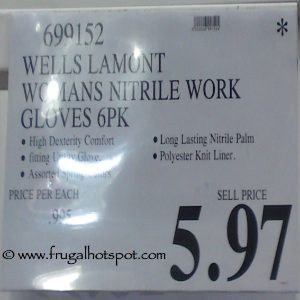 Wells Lamont Womens Nitrile Work Gloves | Costco Price