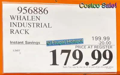 Whalen Industrial Rack | Costco Sale Price | Item 956886