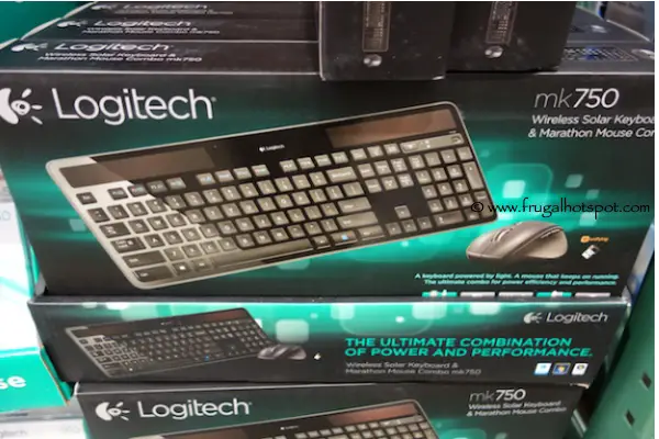 Logitech Wireless Solar Keyboard & Mouse MK750 | Costco