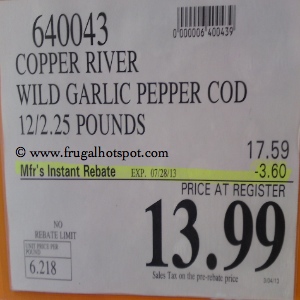 Copper River Seafoods Garlic Pepper Marinated Cod | Costco Sale Price