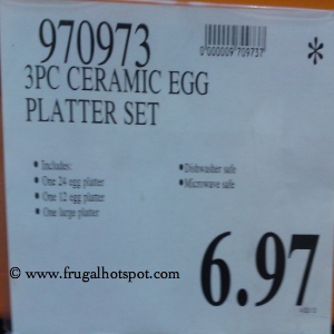 3 Piece Ceramic Egg Platter Set | Costco Price