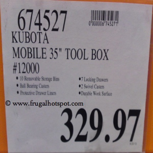 Kubota Mobile Tool Chest | Costco Price