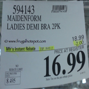 Maidenform One Fab Fit Microfiber T-Shirt Bra | Costco Price