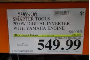 Smarter Tools 2000W Digital Inverter with Yamaha Engine | Costco Sale Price