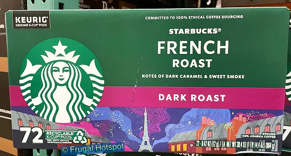 Starbucks French Roast Dark Roast KCup Pods | Costco 3123239
