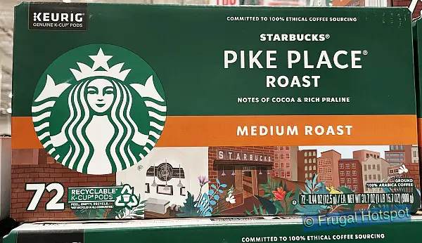 Starbucks Pike Place Medium Roast KCup Pods | Costco 3123235