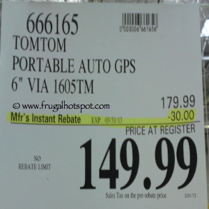 TomTom 1605TM GPS | Costco Sale Price