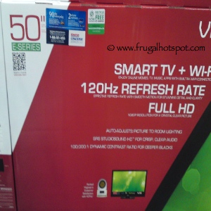 Vizio 50" 1080p LCD HDTV Smart TV | Costco