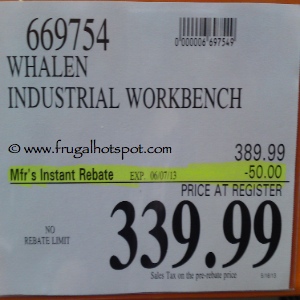 Whalen Industrial Workbench | Costco Sale Price