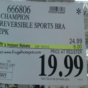 Costco Sale: Champion Reversible Sports Bra 2-Pack $19.99