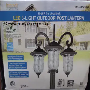 Innova Lighting LED 3 Light Outdoor Lamp Post | Costco