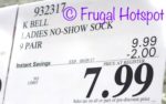 Costco Price | K. Bell Ladies No-Show Sock 9-Pack