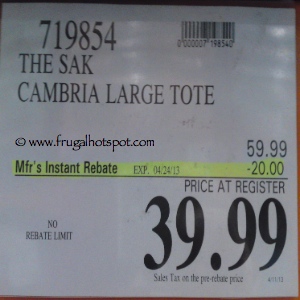 The Sak Cambria Tote | Costco Sale Price