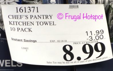 Costco Sale Price: Chef's Pantry Kitchen Towel Set 10-Pack