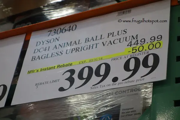Dyson DC41 Animal Plus Bagless Upright Vacuum Costco Price