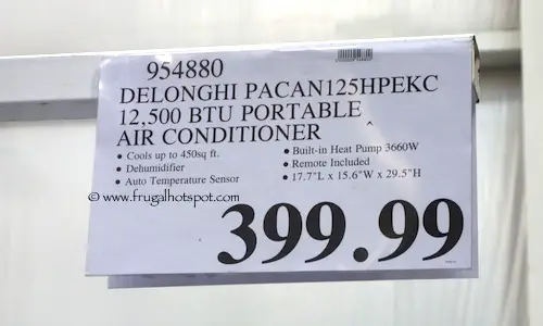 DeLonghi 12.5K BTU Portable Air Conditioner Costco Price DeLonghi 12.5K BTU Portable Air Conditioner Costco Price