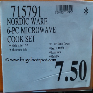 NordicWare Microware 6 Piece Cook Set for the Microwave Costco Price