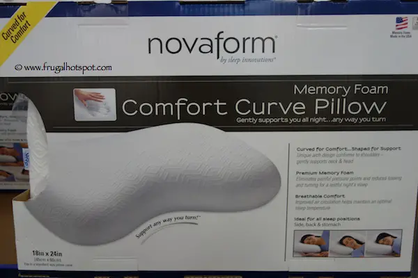 Novaform Memory Foam Comfort Curve Pillow Costco