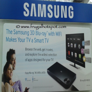 Samsung 3D BluRay Player with Wifi | Costco