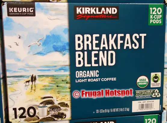Kirkland Signature Breakfast Blend Organic Light Roast Coffee K-Cups | Costco