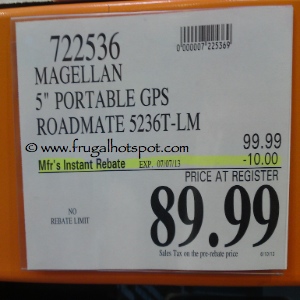 Magellan GPS Roadmate 5236T-LM Costco Price