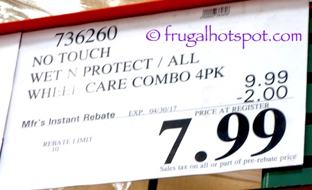 No Touch Wet 'N Protect Wheel Care | Costco Sale Price