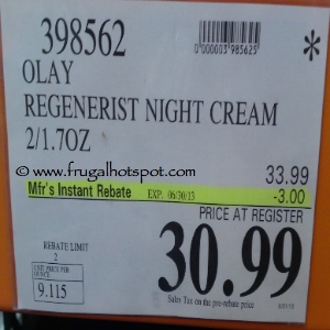 Olay Regenerist Night Recovery Cream Costco Price