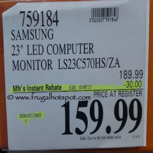 Samsung LED 23" Computer Monitor Costco Price