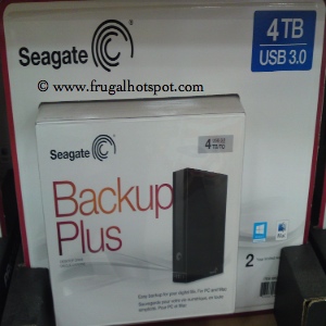 Seagate 4TB Backup Plus HardDrive | Costco
