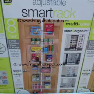 SmartWorks Adjustable SmartRack Door Rack Organizer | Costco