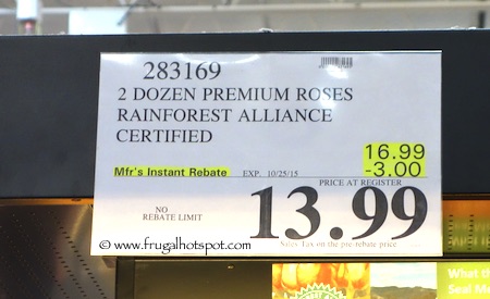 2 Dozen Premium Roses Rainforest Alliance Certified Costco Price