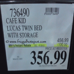 Cafekid Lucas Twin Storage Bed Costco Price