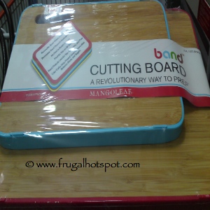 MangoLeaf 2-Pack Bamboo Cutting Boards with Silicone Band Costco