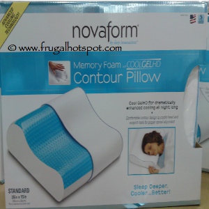 Novaform Memory Goam Cooling Gel Contour Pillow Costco