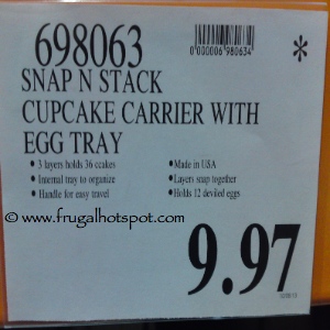 Snap N Stack Cupcake Carrier with Egg Tray Costco Price