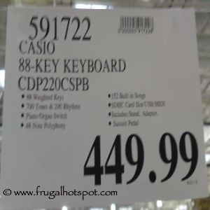Casio 88 Key Keyboard Costco Price