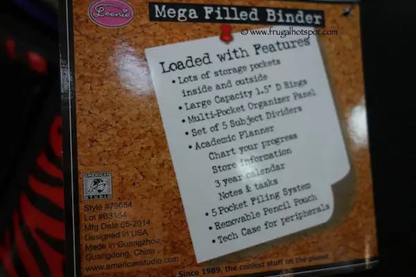 Tech Gear Mega Filled Binder 1.5" D-Ring Costco