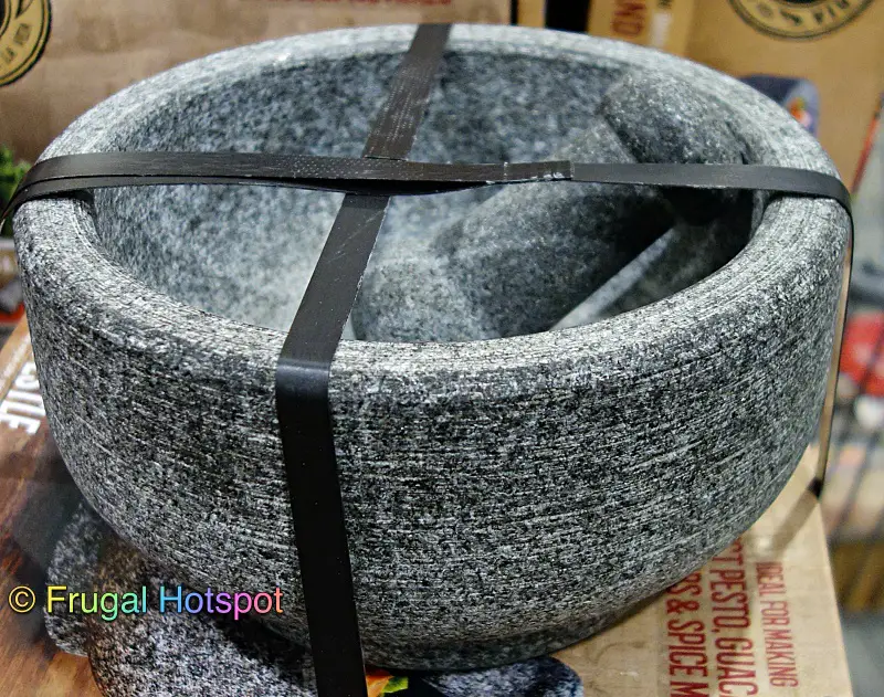 Casa Maria Natural Stone Double Sided Mortar and Pestle | Costco Display