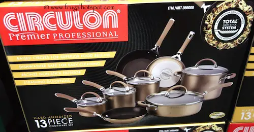 Circulon Premier Professional Hard-Anodized Chocolate Cookware 13-Piece Set Costco