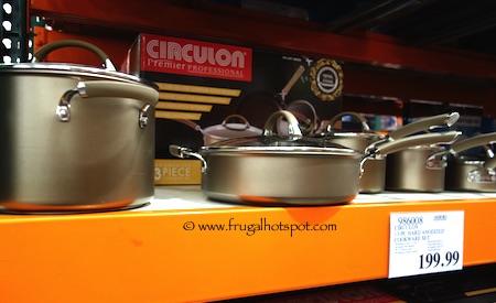Circulon Premier Professional Hard-Anodized Chocolate Cookware 13-Piece Set Costco Price