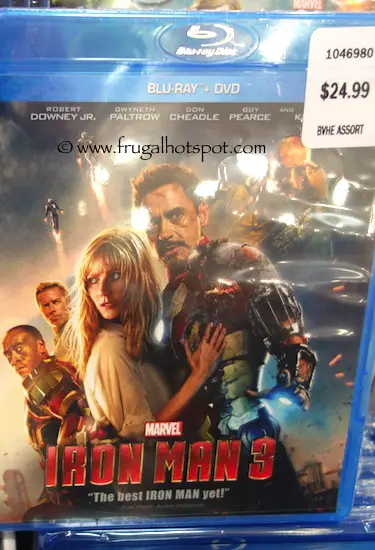 Marvel Iron Man 3 Blu-ray / DVD / Digital Copy Costco / Frugal Hotspot