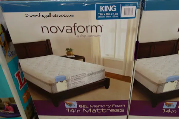 Sleep Innovations Novaform Gel Memory Foam 14" Mattress King Costco