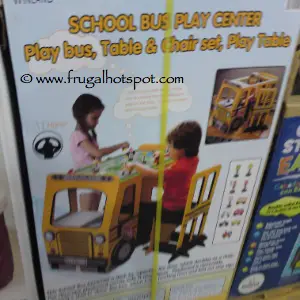 Kenyield School Bus Play Center, with Table & Chair Costco