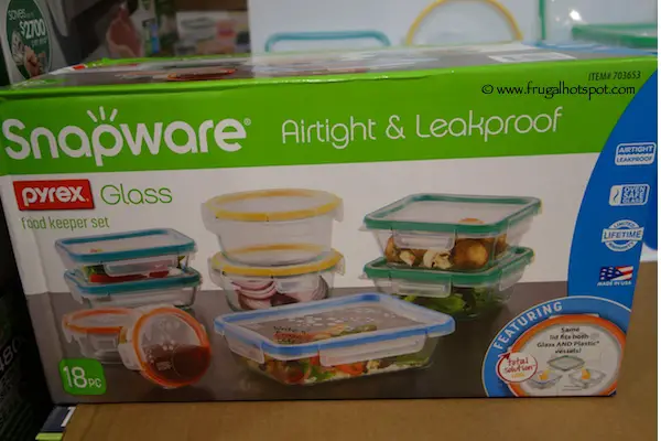 Costco Sale: Snapware Total Solution Pyrex Glass Food Storage 18-Piece Set