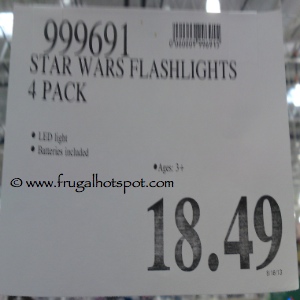 StarWars Flashlight 4 Pack Costco Price