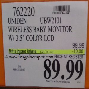 Uniden Advanced Digital Wireless Baby Monitor Costco Price