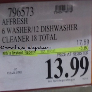 Affresh Washer and Dishwasher Cleaner Costco Price