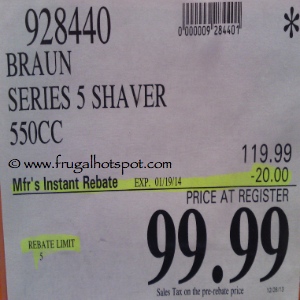 Braun Series 5 Shaver Costco Price