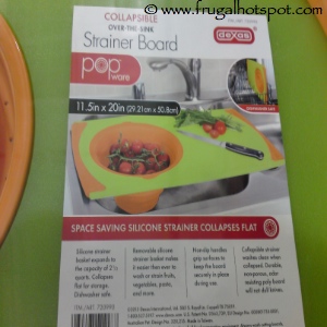 Dexas Collapsible Over-The-Sink Strainer Cutting Board | Costco